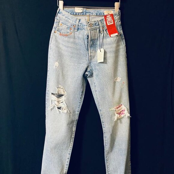LEVI'S: Vintage 501 90's (150th) Anniversary Edition Jeans (Size: 24x32) NWT - Picture 2 of 13